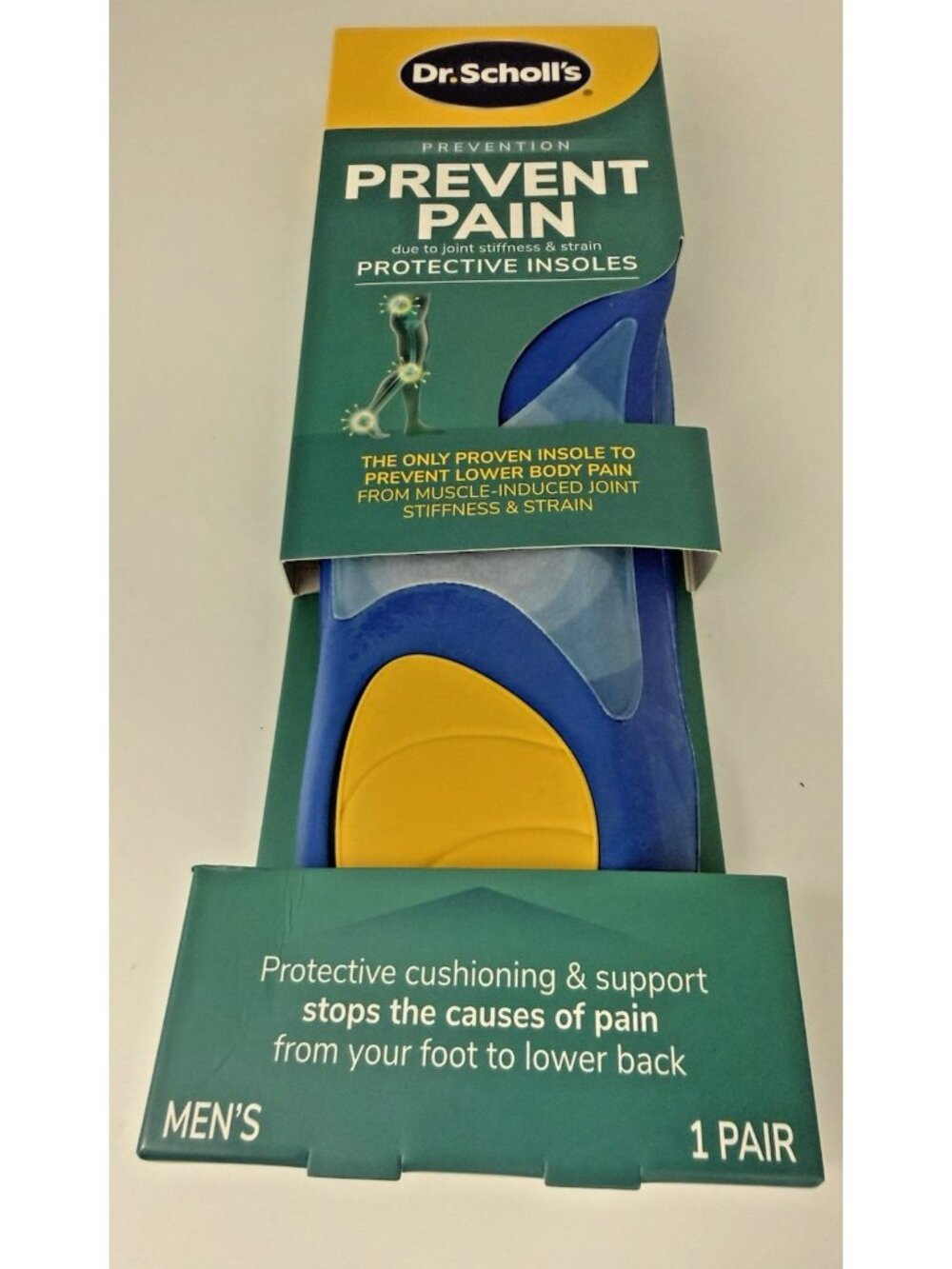 Dr. Scholl's Prevent Pain Insoles Men's Size 8-14 Trim to Fit NEW - Picture 2 of 2